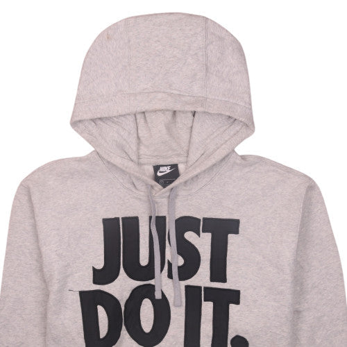 Nike Men's Grey Pullover Hoodie L Sports Graphic Print