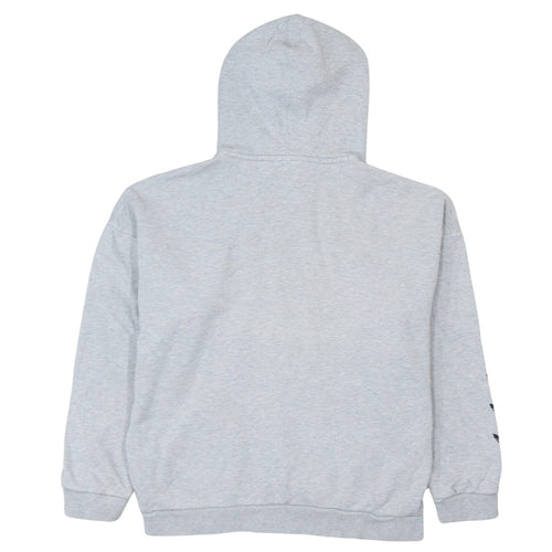 Adidas Women’s Grey Hooded Pullover Hoodie Size 12 with Logo Print