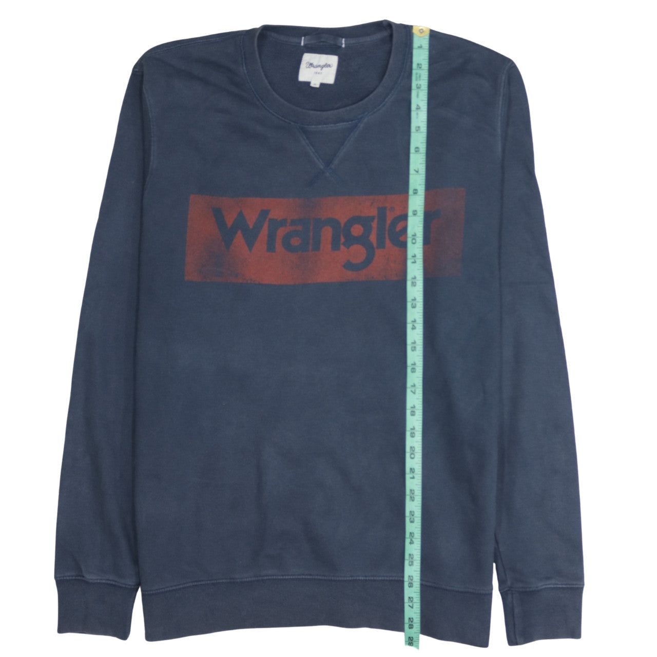 Wrangler Men's Blue XL Crew Neck Logo Pullover Sweatshirt