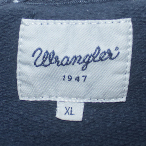Wrangler Men's Blue XL Crew Neck Logo Pullover Sweatshirt