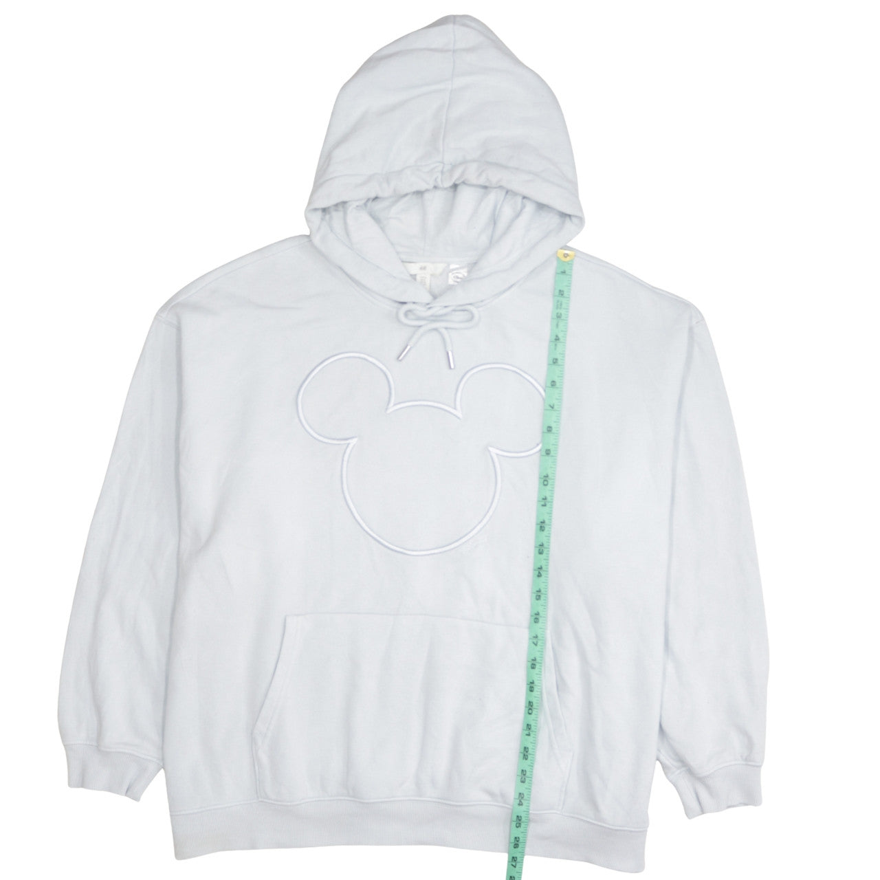 H&M Disney Women White Hooded Pullover Sweatshirt XL Cotton Blend