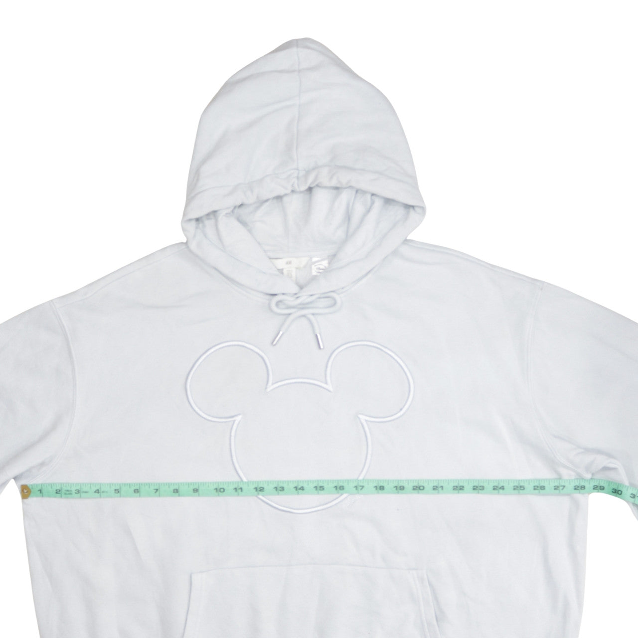 H&M Disney Women White Hooded Pullover Sweatshirt XL Cotton Blend