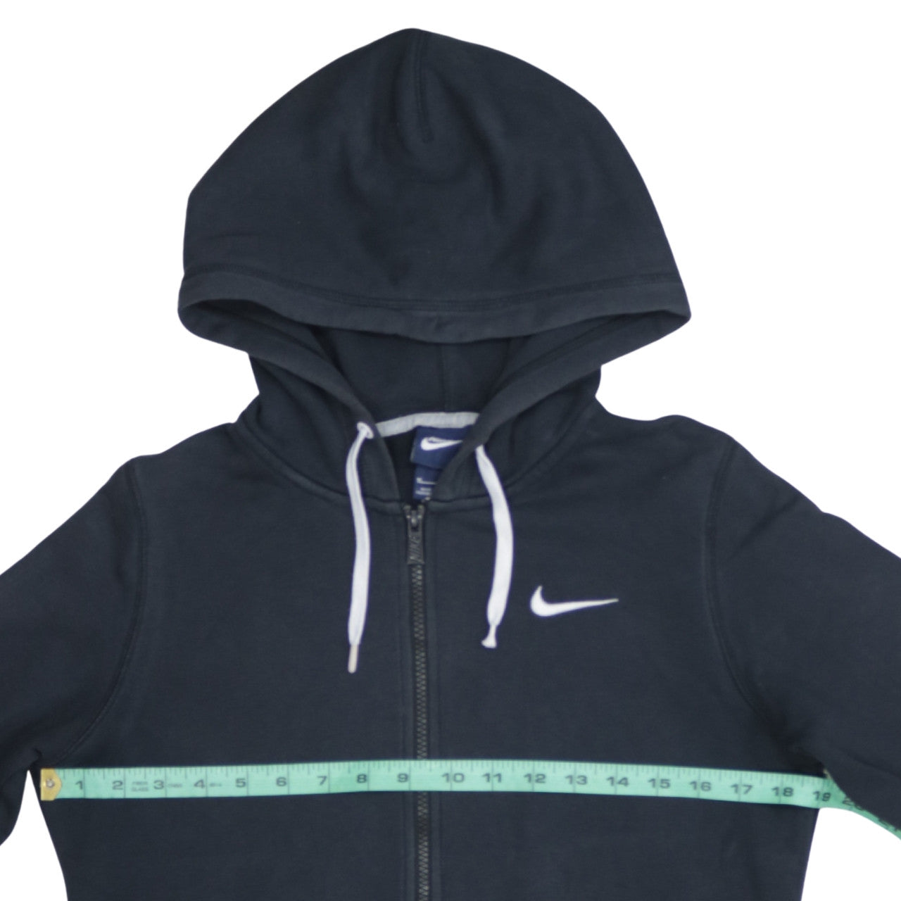 Nike Women's Black Full Zip Hoodie Size M Cotton Blend Sportswear