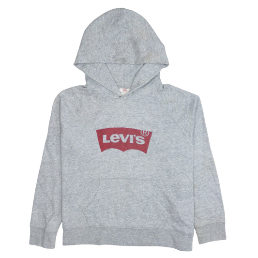 Levi's Men's Grey Logo Pullover Hoodie L