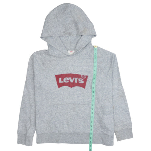 Levi's Men's Grey Logo Pullover Hoodie L