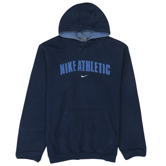 Nike Men's Blue Athletic Pullover Hoodie Size M with Logo