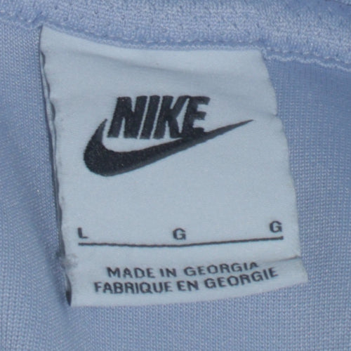 Nike Women’s Light Blue Pullover Hoodie Size L Polyester Athletic