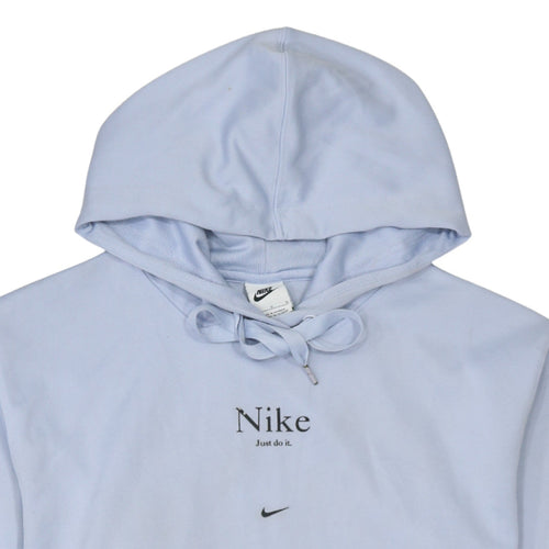 Nike Women’s Light Blue Pullover Hoodie Size L Polyester Athletic