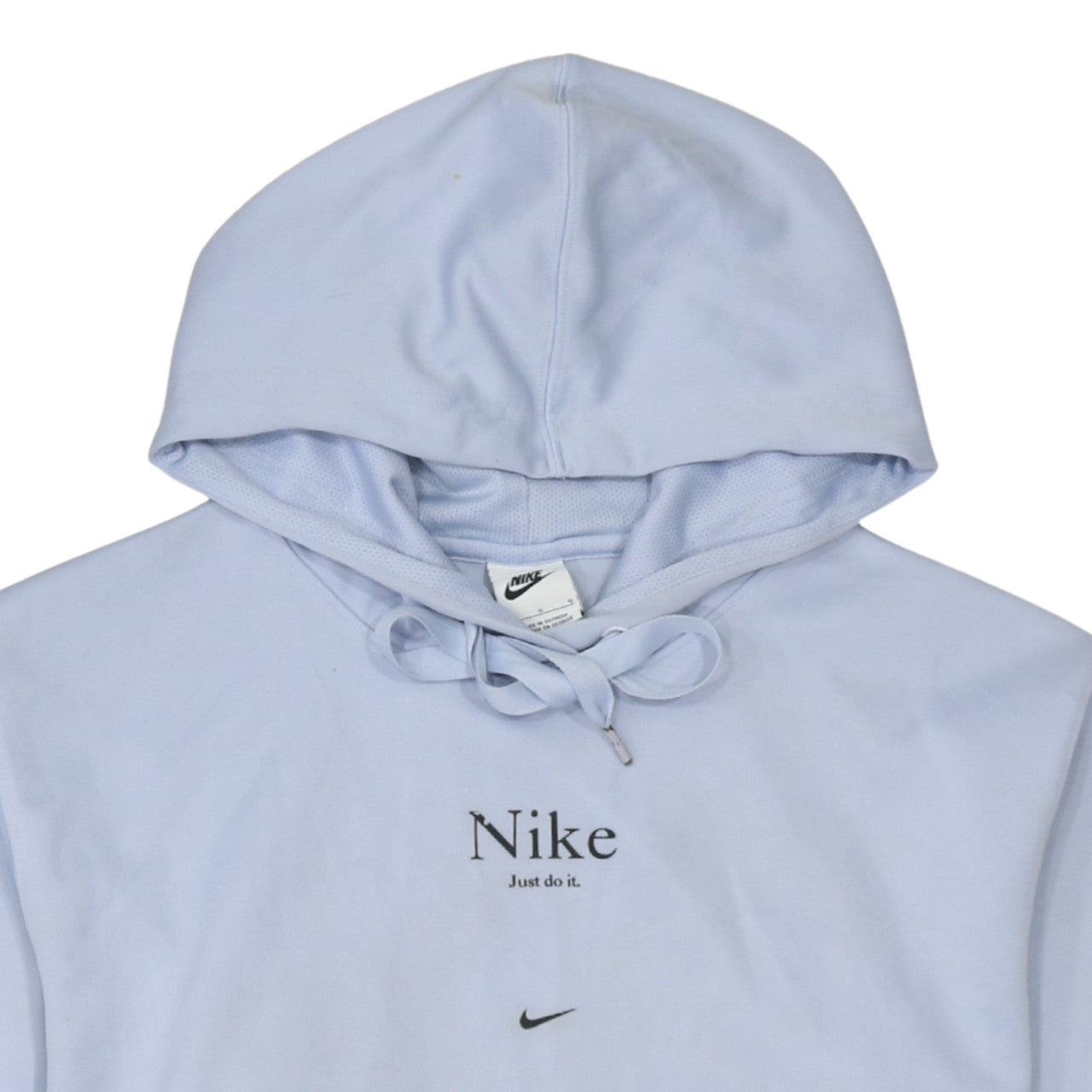 Nike Women’s Light Blue Pullover Hoodie Size L Polyester Athletic