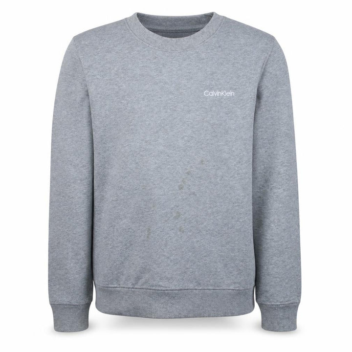 Calvin Klein Men's Grey M Crew Neck Pullover Cotton Sweatshirt