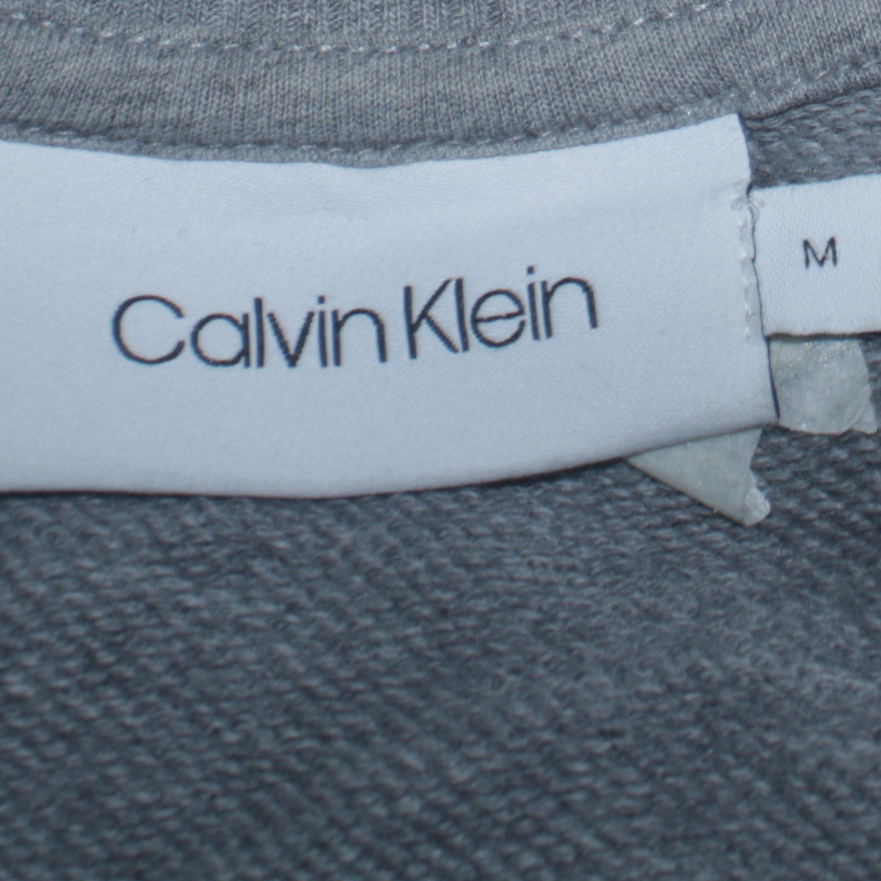 Calvin Klein Men's Grey M Crew Neck Pullover Cotton Sweatshirt