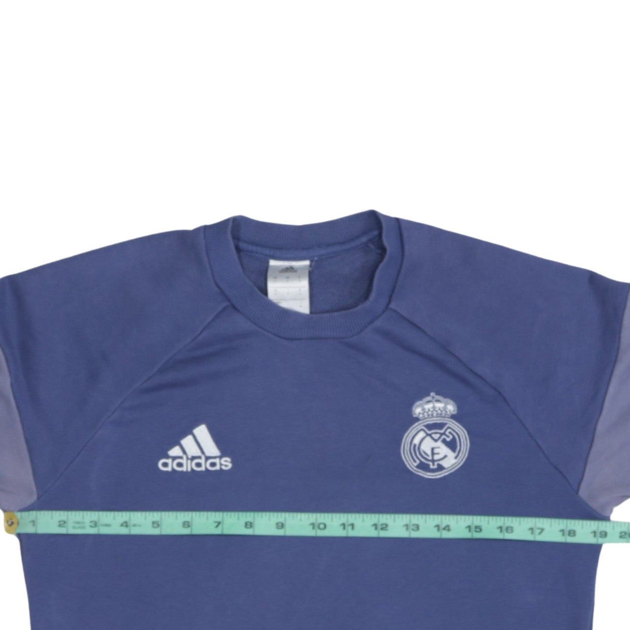 Adidas Men Blue Real Madrid Crew Neck Sweatshirt Size S