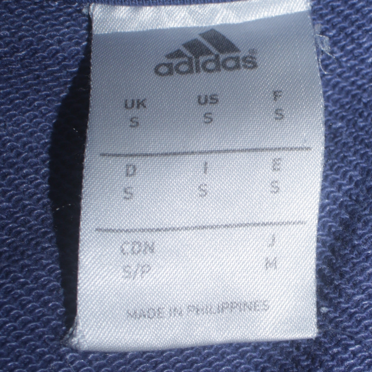Adidas Men Blue Real Madrid Crew Neck Sweatshirt Size S