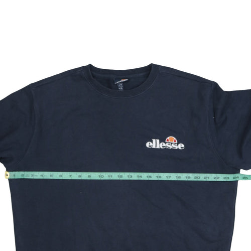 Ellesse Men's Blue XL Crew Neck Pullover Sweatshirt