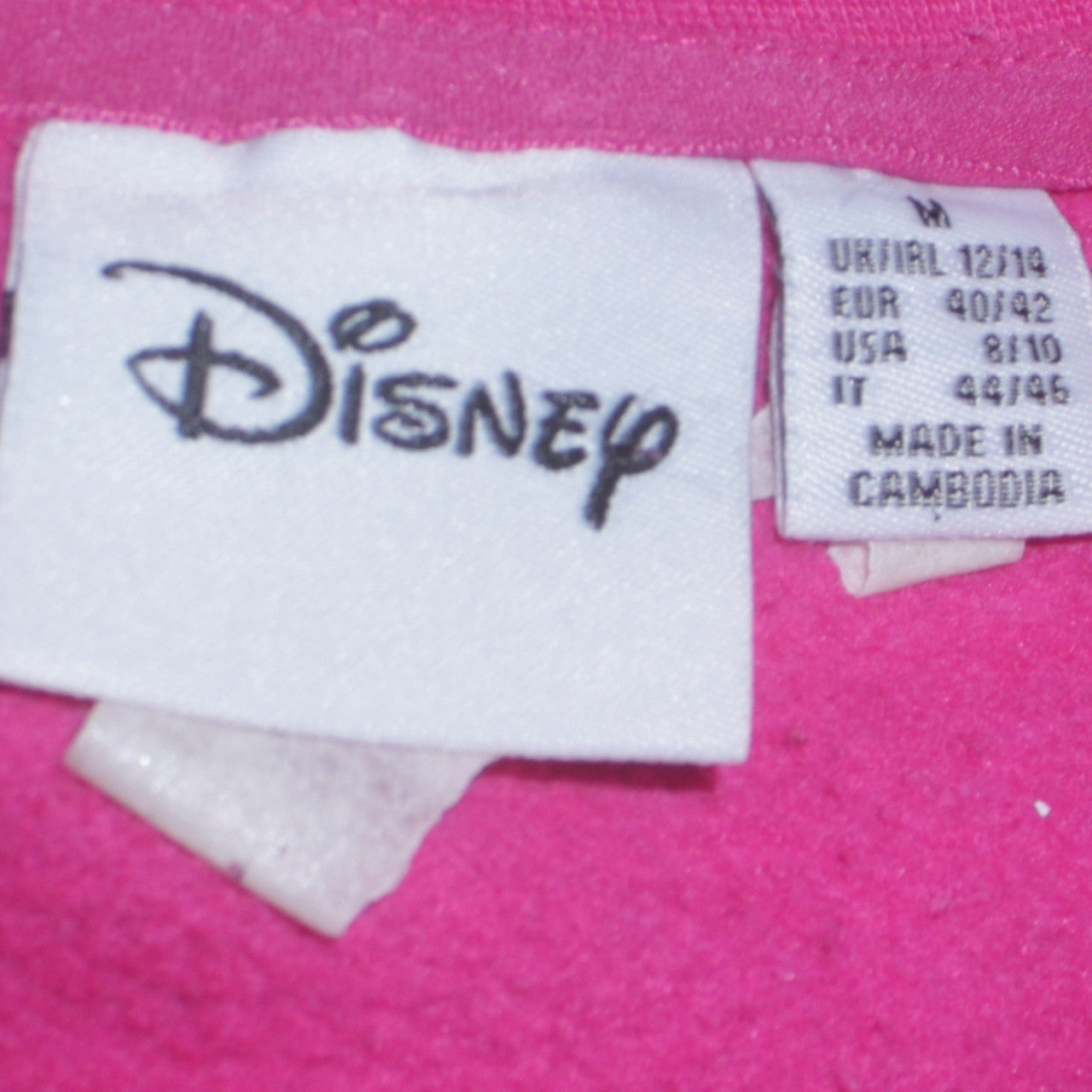 Disney Women Pink Stitch Sweatshirt Size M Graphic Pullover
