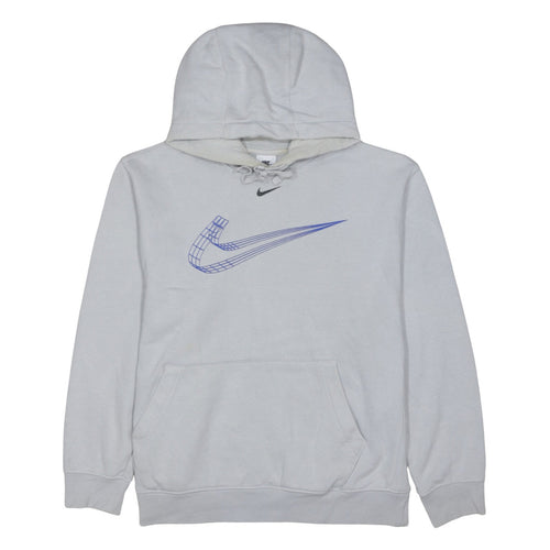 Nike Men's Grey Pullover Hoodie M Graphic Logo Sportswear