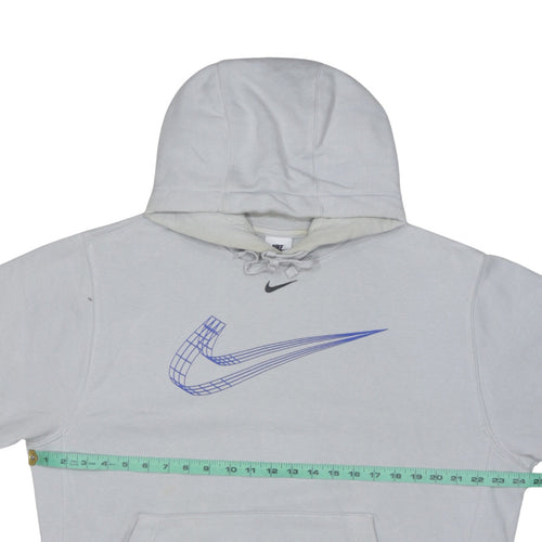 Nike Men's Grey Pullover Hoodie M Graphic Logo Sportswear