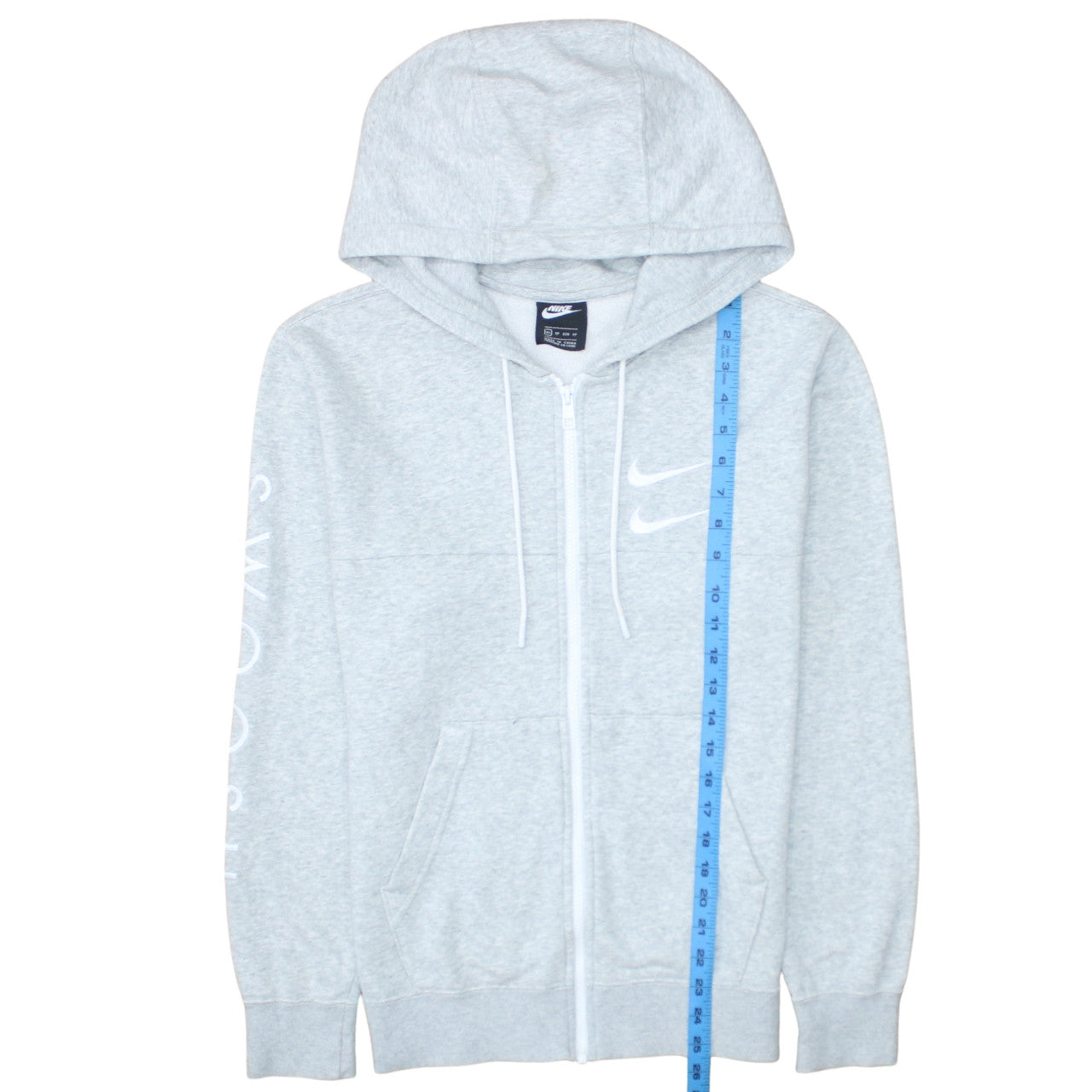 Nike Men's Grey XS Full Zip Hoodie Sweatshirt Logo Sportswear