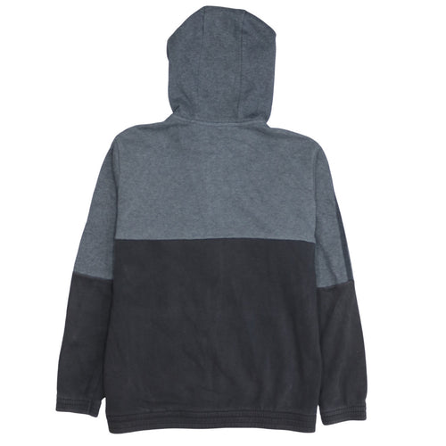 Adidas Boys Grey Black Full Zip Hoodie 13-14 Years Classic Sportswear