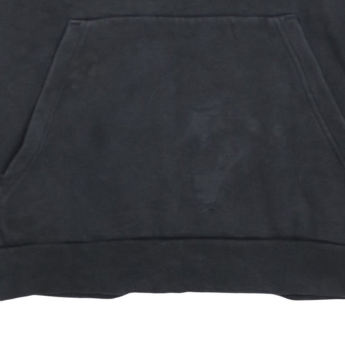 Adidas Teens Black Pullover Hoodie 164 Fleece Sportswear