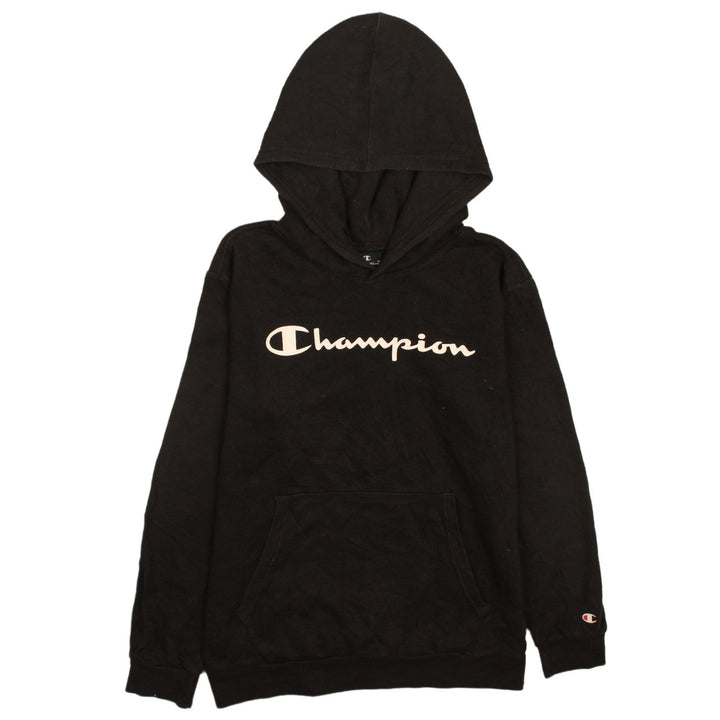 Champion Boys Black Pullover Hoodie XL 13-14 Years Cotton Blend