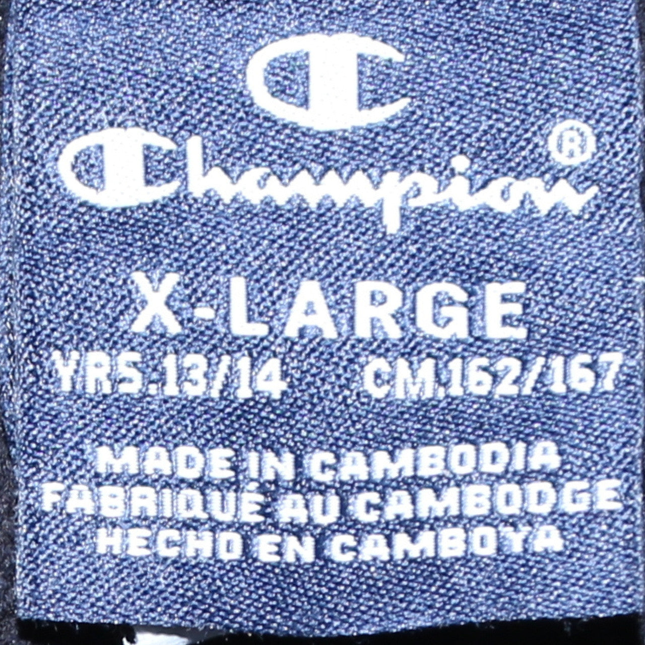 Champion Boys Black Pullover Hoodie XL 13-14 Years Cotton Blend