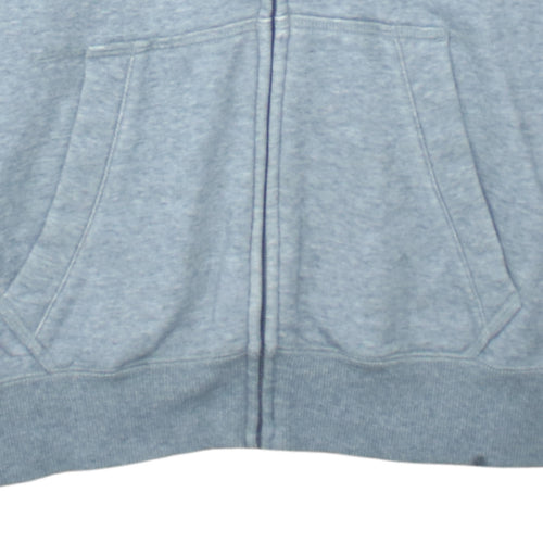 Puma Mens Grey Full Zip Hoodie Size L Sports Graphic Sweatshirt