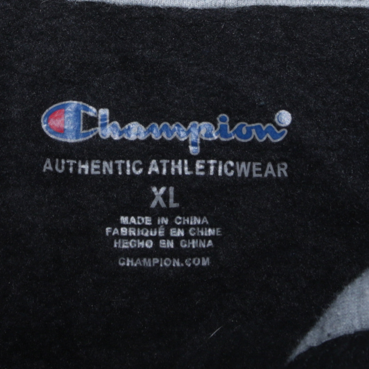 Champion Boys Black XL Pullover Hoodie Fleece Sweatshirt with Logo