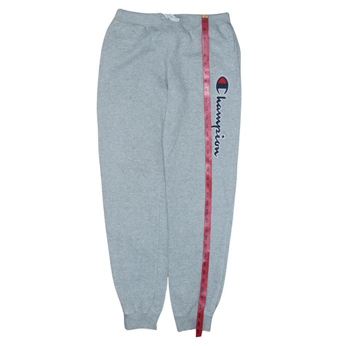 Champion Boys Grey Sweatpants 13-14 Years Fleece Joggers with Logo