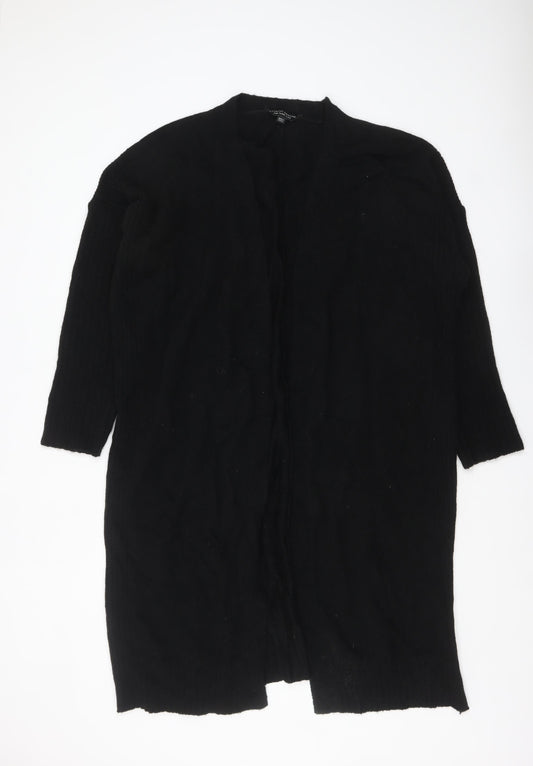 Dorothy Perkins Women's Black Longline Open Knit Cardigan UK 22
