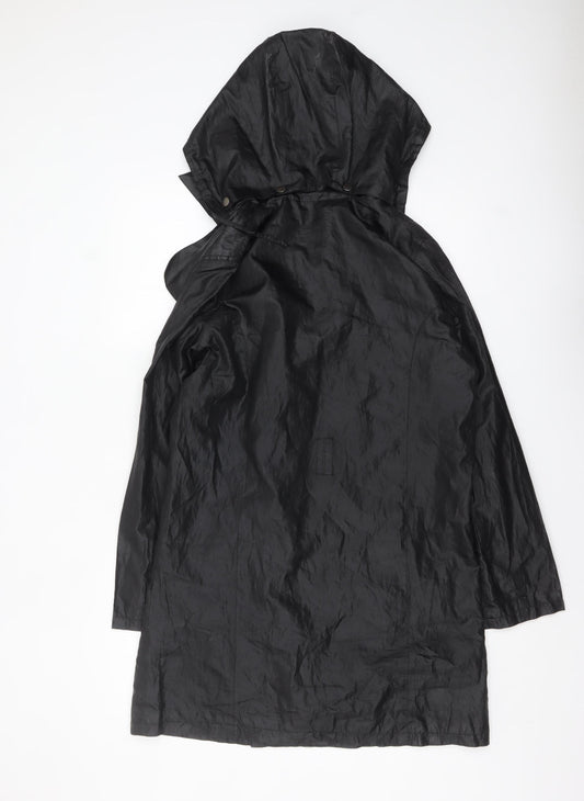 Esmara Women’s Black Hooded Lightweight Rain Coat Size 10