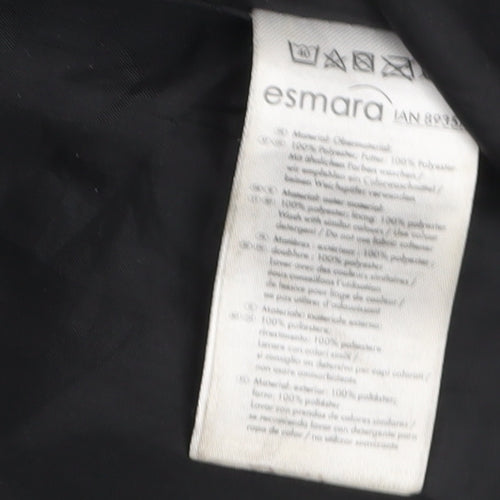 Esmara Women’s Black Hooded Lightweight Rain Coat Size 10