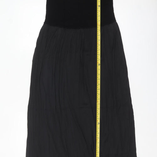 Live Unlimited Women’s Black Long Fit & Flare Dress UK 12