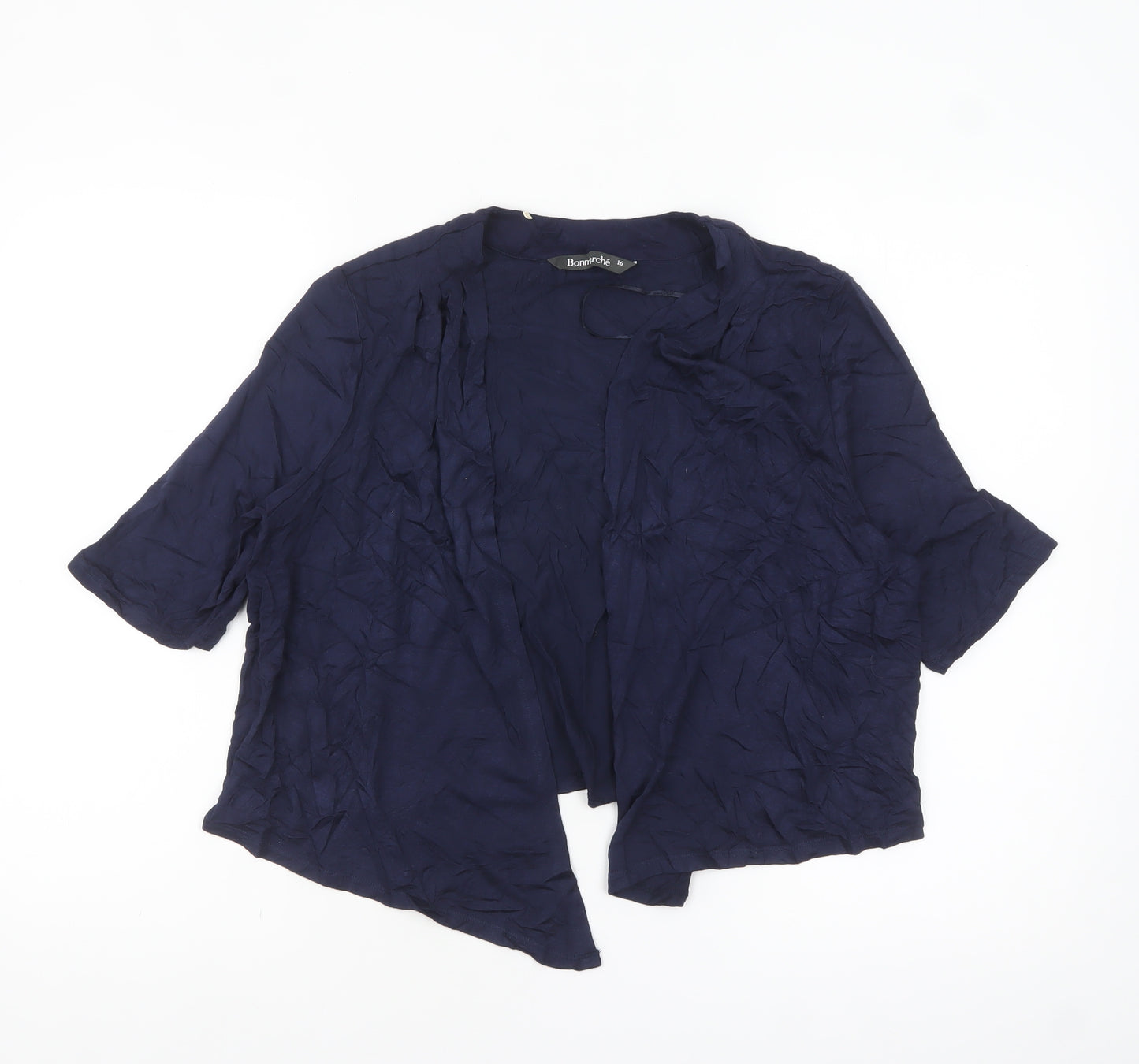 Bonmarché Women’s Blue Short Sleeve Tunic Blouse Size 16