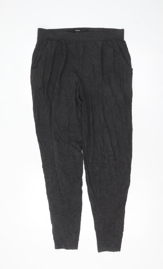 Next Women Black Size 12 Harem Trousers Viscose Blend