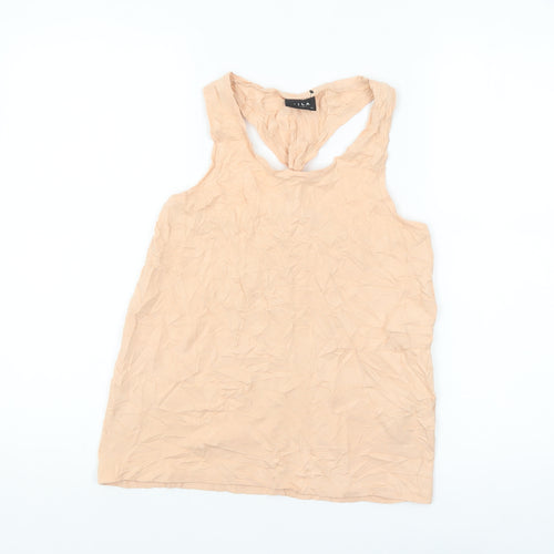 Vila Women’s Beige XS Sleeveless Jersey Tank Top