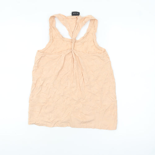 Vila Women’s Beige XS Sleeveless Jersey Tank Top