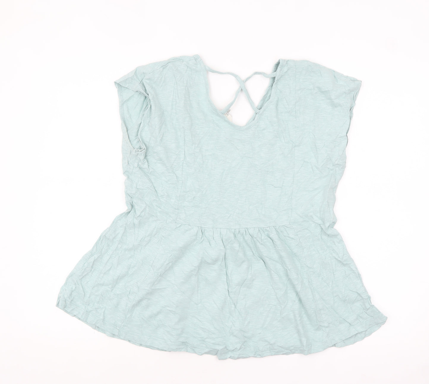 FatFace Women's Green Cotton Modal Tunic Blouse UK 12