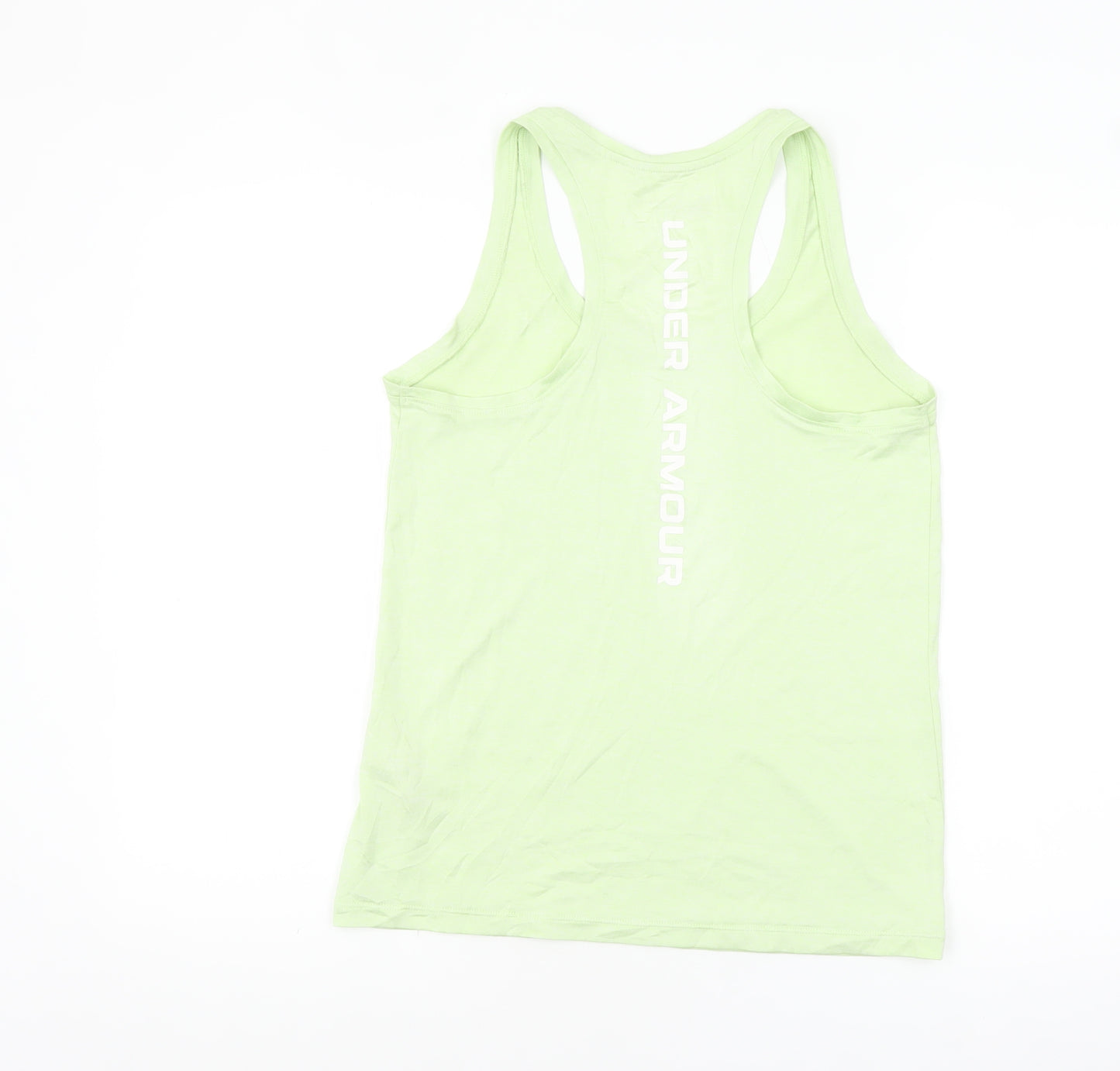 Under Armour Women Green Racerback Loose Fit Tank Top Size S