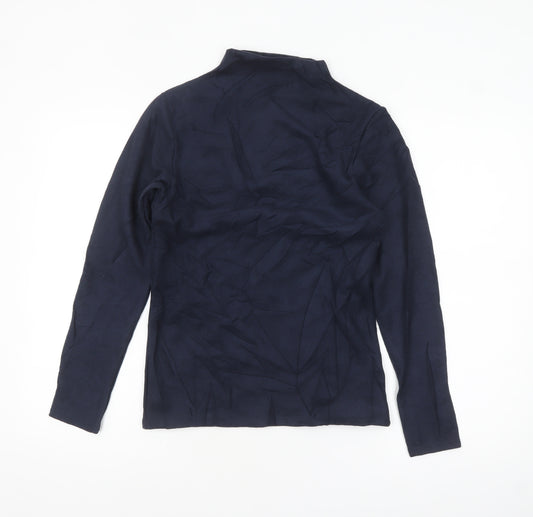 Marks and Spencer Women’s Navy Heatgen Long Sleeve Roll Neck Top Size 14