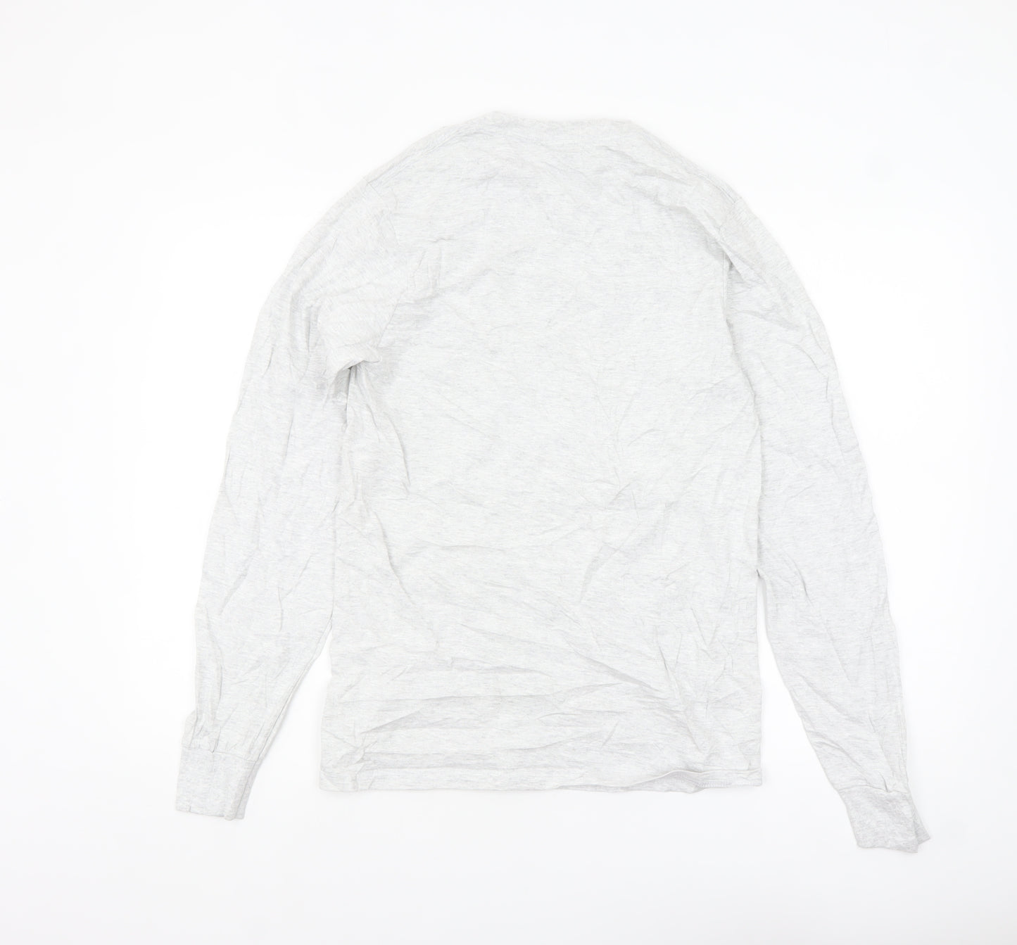HUF Men’s Grey Long Sleeve Graphic Casual Top Size S