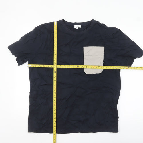 ARNE Men's Blue 2XL Crew Neck Pocket Cotton T-Shirt