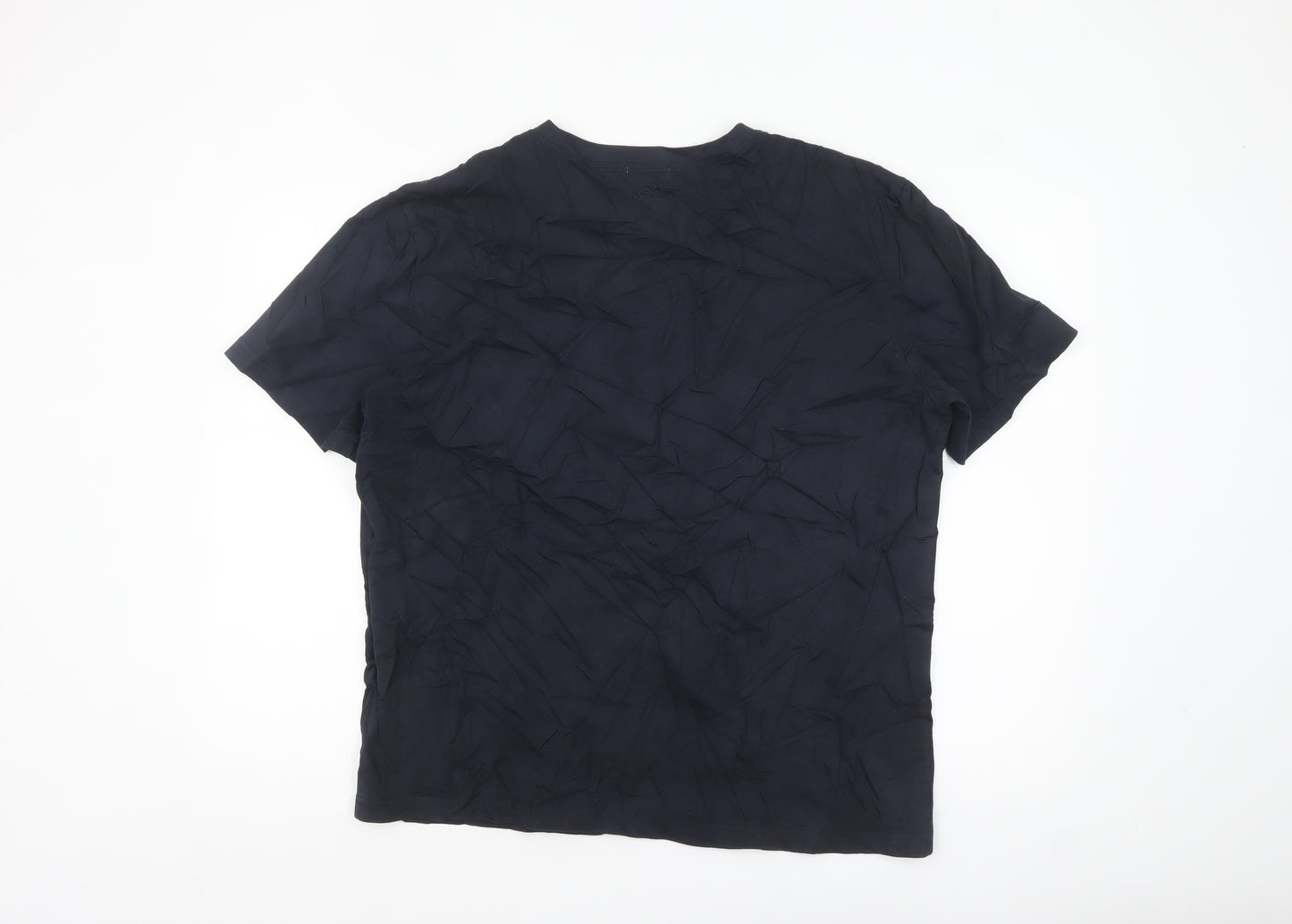 ARNE Men's Blue 2XL Crew Neck Pocket Cotton T-Shirt
