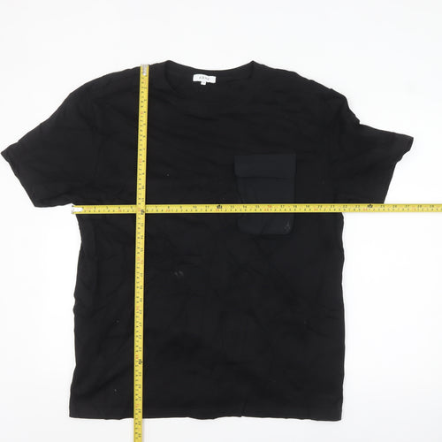 ARNE Men’s Black Crew Neck Short Sleeve T-Shirt 2XL Regular Fit Pocket