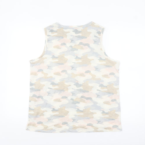 Marks and Spencer Women's Multicoloured Camouflage Tank Top Size 14