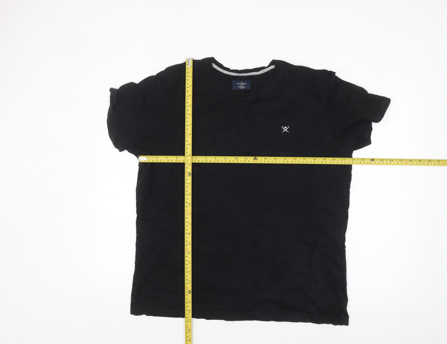 Hackett London Men's Black XL Classic Fit Cotton T-Shirt