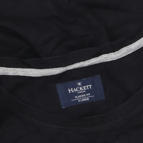 Hackett London Men's Black XL Classic Fit Cotton T-Shirt