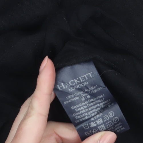 Hackett London Men's Black XL Classic Fit Cotton T-Shirt