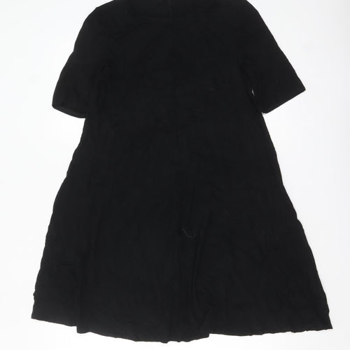 Marks and Spencer Womens Black Knee Length A-Line Dress Size 10