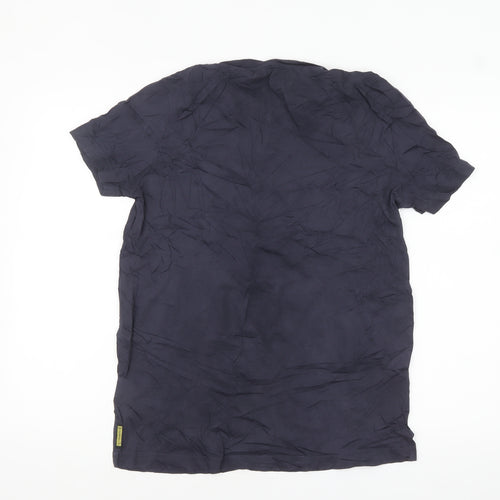 Armani Jeans Men's Navy Short Sleeve Crew Neck Graphic T-Shirt - Size L